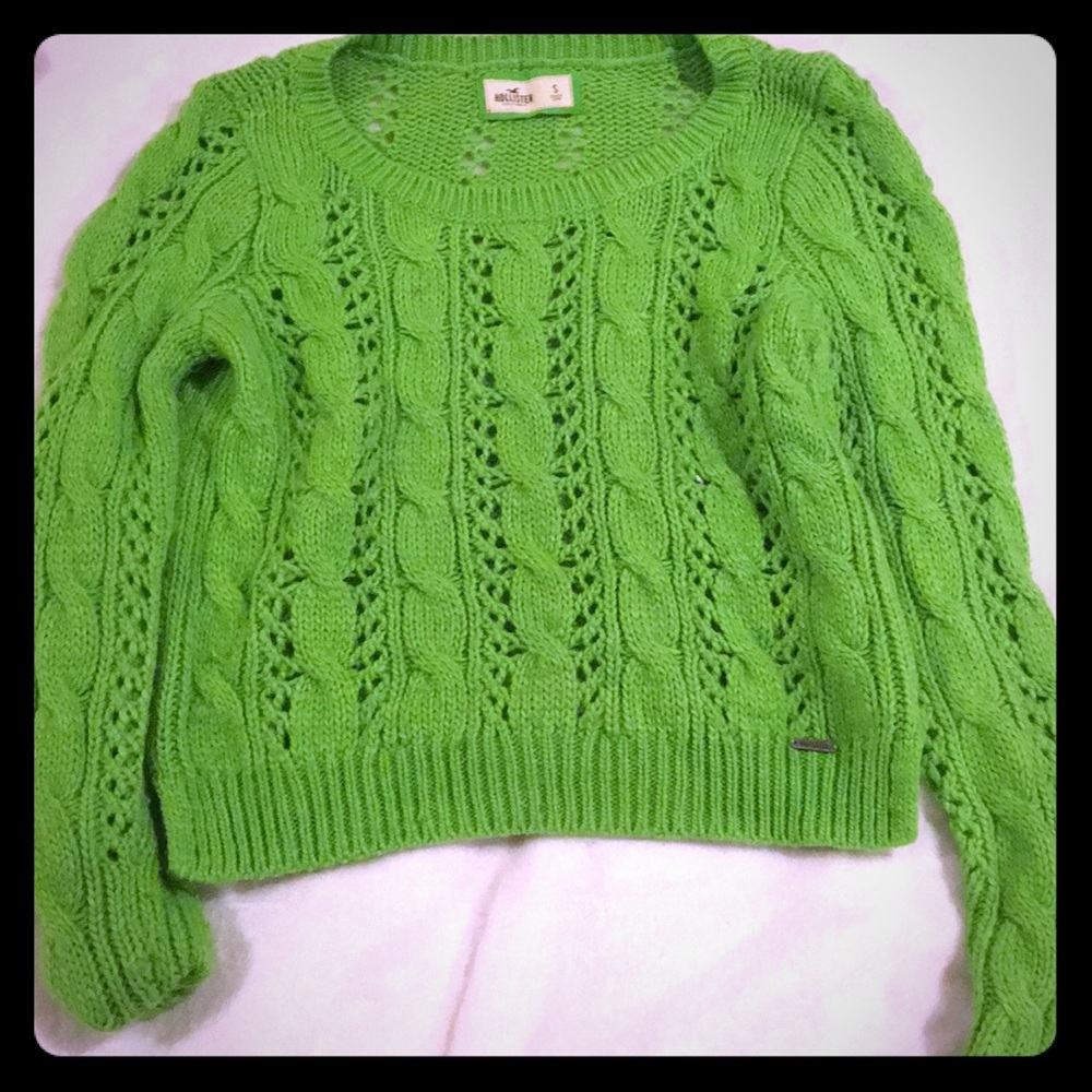 Green hollister sweater
